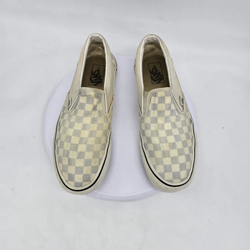 Vans Shoes M 9.5 W 11 Classic Checkerboard Slip-On
